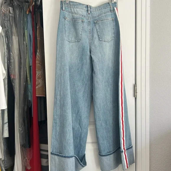 New Alice and Olivia Wallie Cuff jeans - Picture 6 of 16